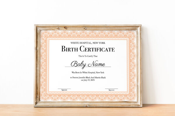 editable certificate template