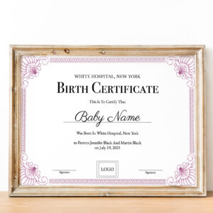 babygirl birth certificate