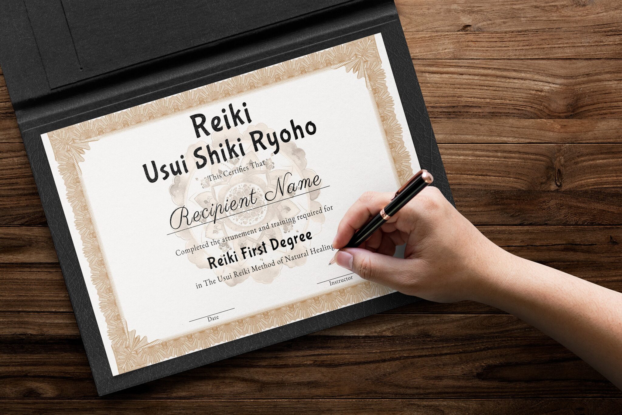 Reiki Certificates - Levels I, II, III and Master, Editable Certificate ...