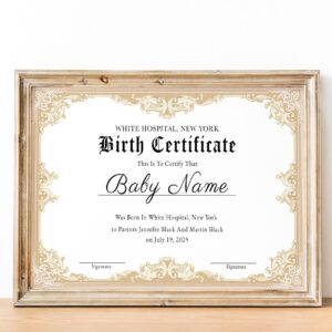 newborn certificate
